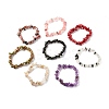 Chip Gemstone Stretch Beaded Bracelets for Kids BJEW-JB06305-7