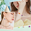 ARRICRAFT 500Pcs 10 Colors Plastic Rubberized Style Beads KY-AR0001-13-6