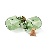 Square Glass Cork Bottles Ornament GLAA-D002-04F-2
