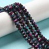Natural Rainbow Tiger Eye Beads Strands G-NH0002-D02-02-2