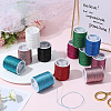 12 Rolls Polyester Sewing Metallic Thread OCOR-WH20074-07A-3