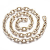 Iron Cable Chains Necklace Making MAK-N034-003B-G-2