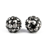 Polymer Clay Rhinestone Beads RB-H284-6MM-Half-1-3