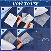 Triple Heart Eco-Friendly Acrylic Hotfix Rhinestone DIY-WH0419-69A-3