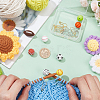 8Pcs 8 Styles Sports Silicone Beads Knitting Needle Protectors/Knitting Needle Stoppers DIY-NB0010-34-3