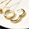 304 Stainless Steel Hoop Earrings for Women EJEW-C096-44G-5