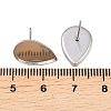 Tarnish Resistant Earring Cabochon Settings 304 Stainless Steel Ear Studs Blank Settings LS-STAS-Q170-13-4