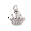 Brass Micro Pave Cubic Zirconia Charms ZIRC-F132-82P-1