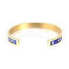 304 Stainless Steel Cuff Bangles BJEW-Q684-05G-3