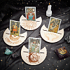 Wooden Tarot Card Stand Holder DJEW-WH0034-33B-4