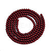 Baking Paint Pearlized Glass Pearl Bead Strands HY-N002-2mm-A13-3