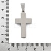 304 Stainless Steel Rhinestone Pendants STAS-G346-47A-P-3