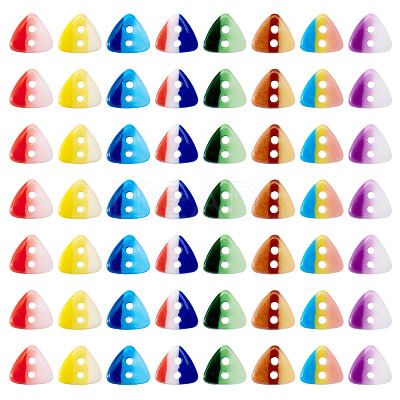 80Pcs 2-Hole Porcelain Buttons PORC-PJ0001-02A-1