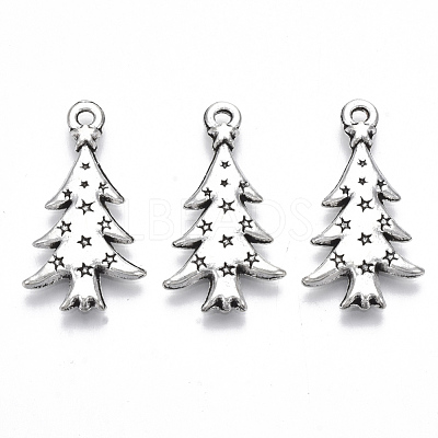 Tibetan Style Alloy Pendants X-TIBE-N010-30AS-RS-1
