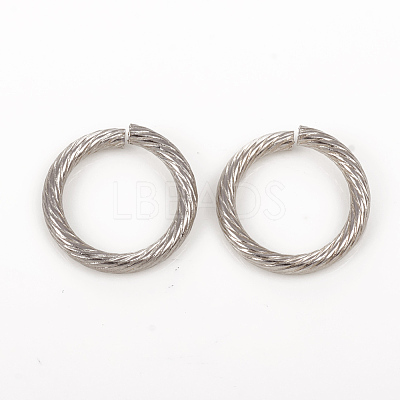 Non-Tarnish 304 Stainless Steel Open Jump Rings X-STAS-G224-23P-01-1