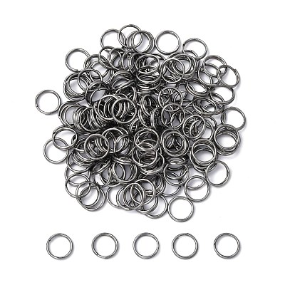 Iron Split Rings JRD8MM-01B-NF-1