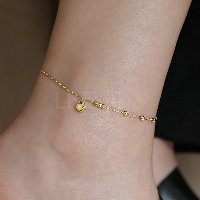 316L Surgical Stainless Steel Charm Anklets for Women FS-WG47470-09-1