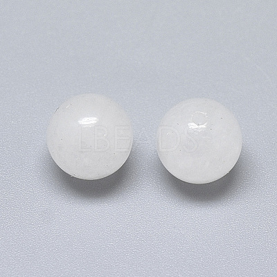 Natural White Jade Beads X-G-T122-25A-10-1