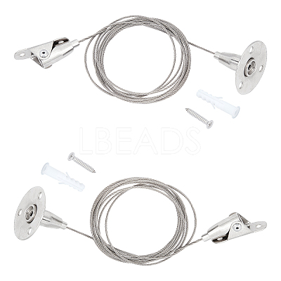 Stainless Steel Adjustable Wall Hooks AJEW-WH0018-88P-1