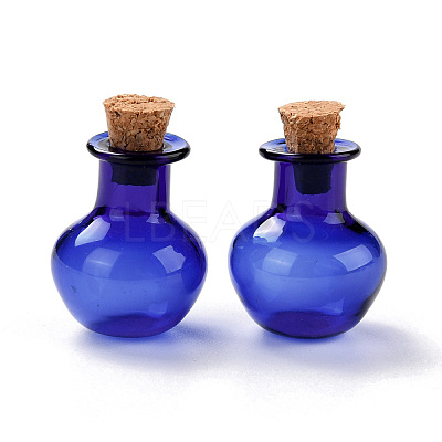 Round Glass Cork Bottles Ornament GLAA-D002-03D-1