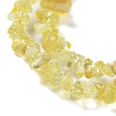 Heated Natural Citrine Beads Strands X-G-E607-A07-1