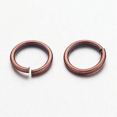 Red Copper Color Brass Open Jump Rings X-JRC8MM-R-1