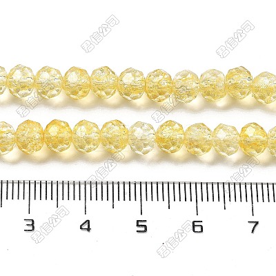 Crack Glass Beads Strands GLAA-M049-01L-1