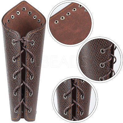 Adjustable Imitation Leather Cord Bracelet AJEW-WH0342-91B-1