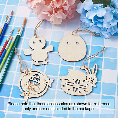 Wooden Cutouts Ornaments WOOD-TA0002-39-1