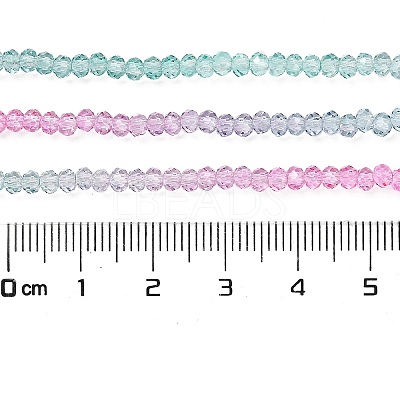 Transparent Painted Glass Beads Strands DGLA-A034-T2mm-A10-1
