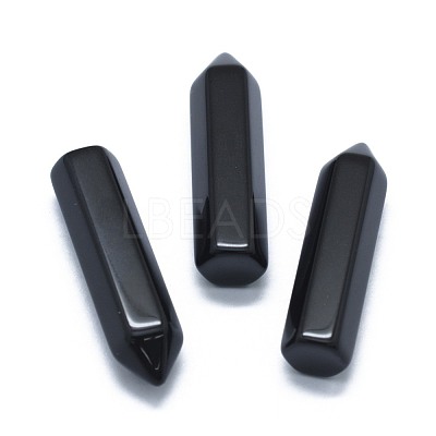 Natural Obsidian Pointed Beads G-G795-02-11-1