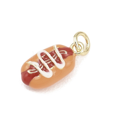 Brass Enamel Pendants LS-KK-Z144-01G-01-1