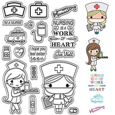 PVC Plastic Clear Stamps DIY-WH0439-0293-1