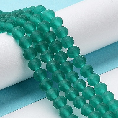 Transparent Glass Beads Strands EGLA-A034-T8mm-MD18-1