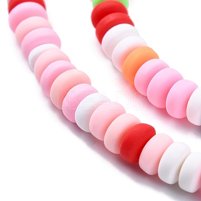Handmade Polymer Clay Beads Strands X-CLAY-N008-008N-1