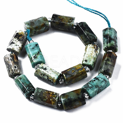Natural African Turquoise(Jasper) Beads Strands X-G-S376-012-1