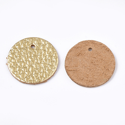 Eco-Friendly Cowhide Pendants FIND-S301-04A-03-1