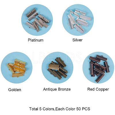Iron Ribbon Crimp Ends Clamps IFIN-PH0023-36-1