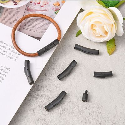 304 Stainless Steel Bayonet Clasps X-STAS-I013-4mm-MB-1