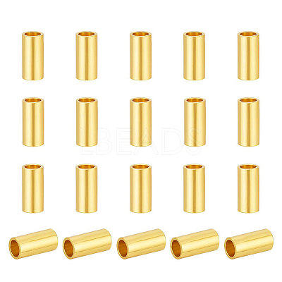 20Pcs 925 Sterling Silver Spacer Tube Beads STER-PH0004-75B-1