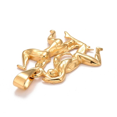 Ion Plating(IP) 304 Stainless Steel Pendants STAS-D165-14G-05-1