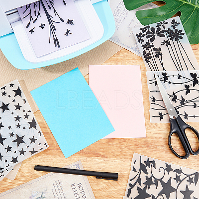 Plastic Embossing Folders DIY-WH0186-10-1