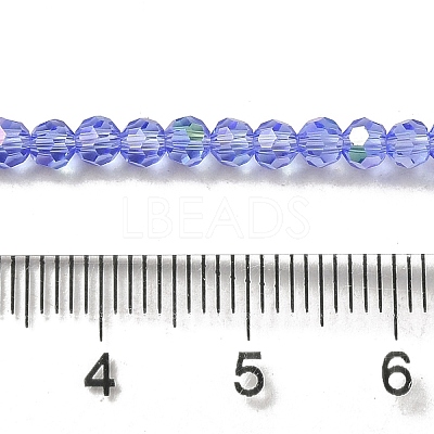 Electroplate Transparent Glass Beads Strands EGLA-A035-T3mm-L14-1