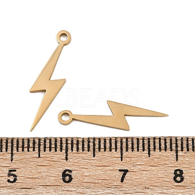 304 Stainless Steel Pendants STAS-L297-07G-1
