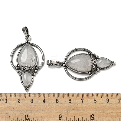 Natural Quartz Crystal Pendants G-F766-04AS-06-1