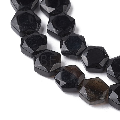 Dyed & Heated Natural Black Agate Beads Strands G-K359-C12-01-1