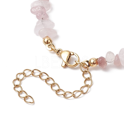 Natural Gemstone Chip Beaded Bracelets for Women BJEW-JB11742-1