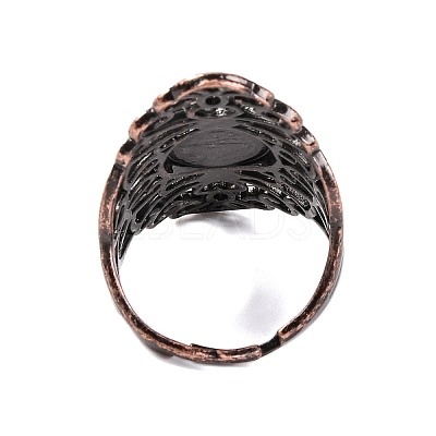 Synthetic Goldstone Retro Finger Rings RJEW-B067-02R-22-1