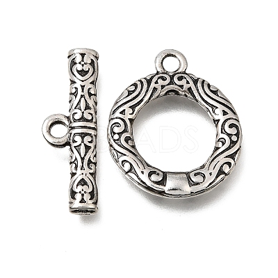 Brass Toggle Clasps KK-CJC2732-01B-AS-RS-1