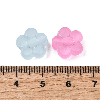 Frosted Transparent Acrylic Beads FACR-C001-01F-1